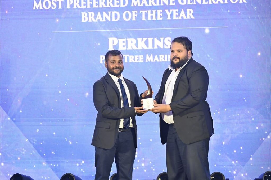 Palm Tree Marine Win the "Most Preferred Marine Generator Brand of the Year" Award for Perkins Marine Generator